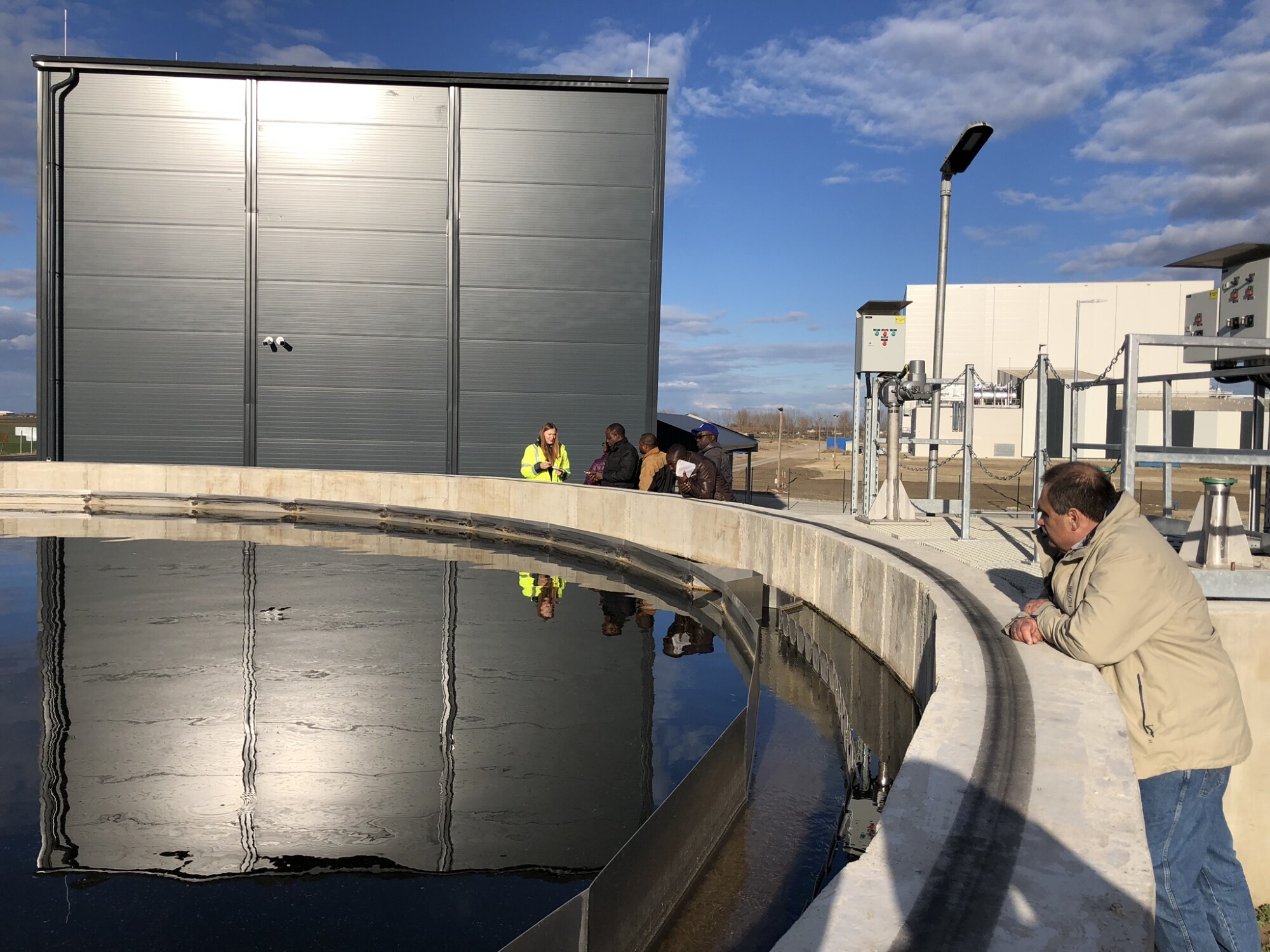 Industrial wastewater treatment
																				plant at the slaughterhouse