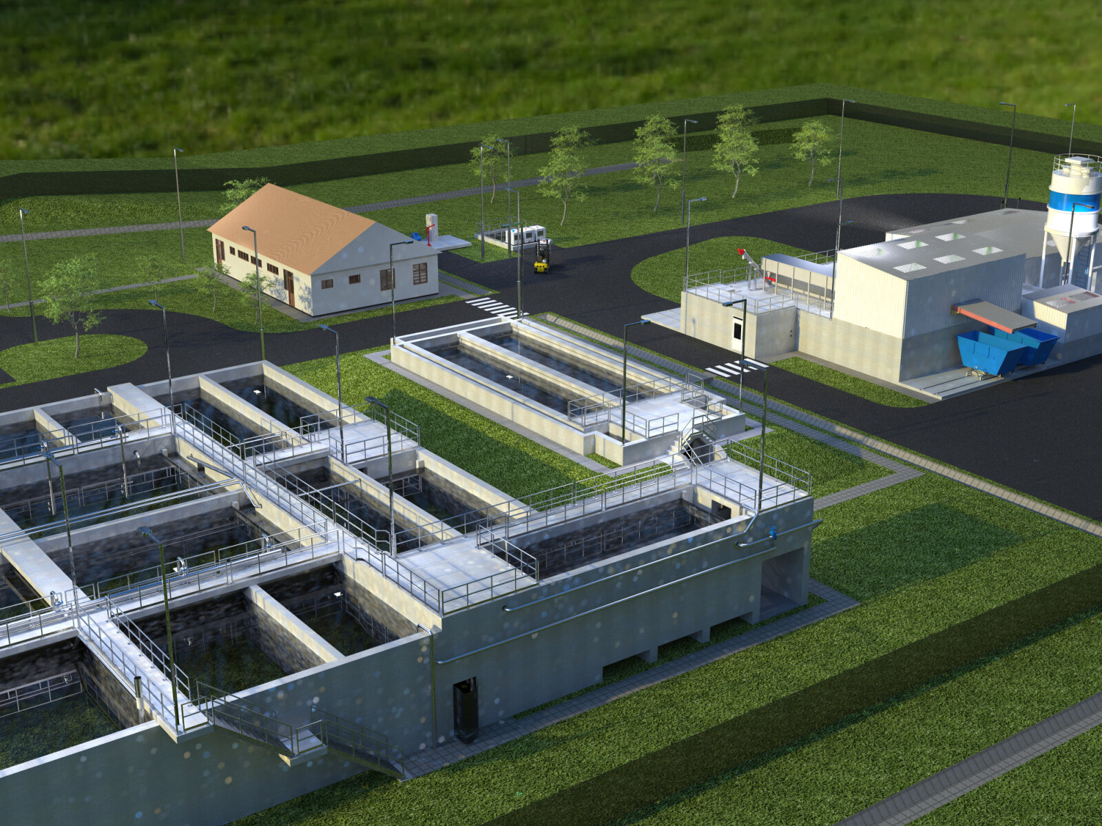 New wastewater treatment plant built as a greenfield project Pureco